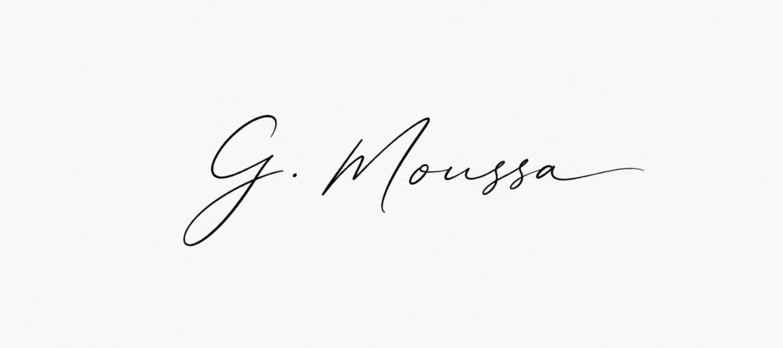 Firma de G. Moussa